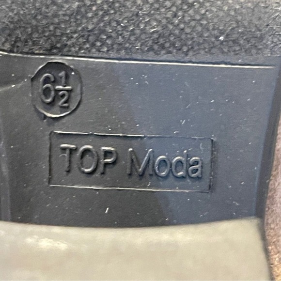 NEW! TOP MODA ZOLA 22-inch Over-the-Knee Lace Up Taupe Faux Suede Boots, 6.5 - Picture 4 of 9